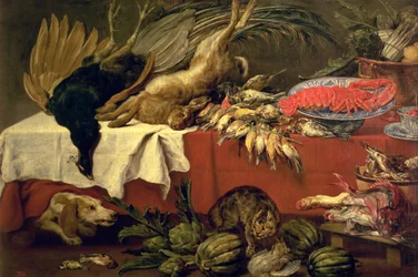 Still Life with Game and Lobster